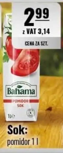 Eurocash Bahama Sok pomidor oferta