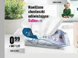 Eurocash Nawilżane chusteczki odświeżające: Safina x 15 oferta