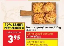Biedronka Tost z szynką i serem oferta