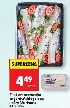 Biedronka Morszczuk argentyński filet bez skóry Marinero oferta