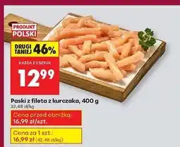 Biedronka Paski fileta z piersi kurczaka oferta