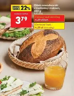 Biedronka Chleb nowodworski z maślanką i makiem oferta