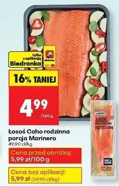 Biedronka Łosoś coho Marinero oferta