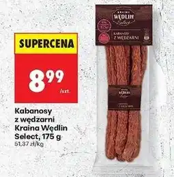 Biedronka Kabanosy z wędzarni Kraina Wędlin Select oferta