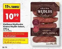 Biedronka Kiełbasa myśliwska Kraina Wędlin Select oferta