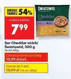 Biedronka Ser cheddar tarty Światowid oferta
