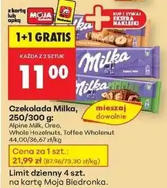 Biedronka Czekolada Milka Alpenmilch oferta