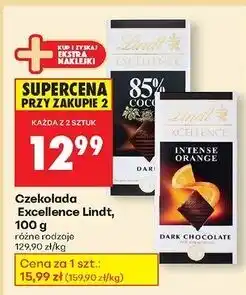 Biedronka Czekolada orange intense Lindt Excellence oferta