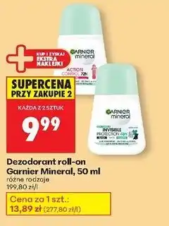 Biedronka Dezodorant fresh aloe Garnier Mineral Invisible Protection oferta