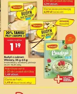 Biedronka Budyń pistacja i malina Winiary oferta
