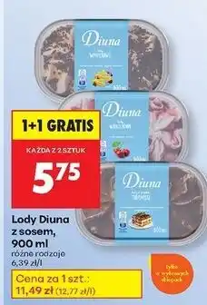 Biedronka Lody waniliowe Diuna oferta