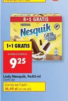 Biedronka Lody kakaowo-waniliowe Nesquik oferta