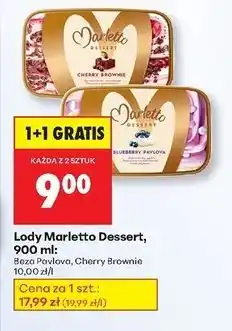 Biedronka Lody cherry brownie Marletto oferta
