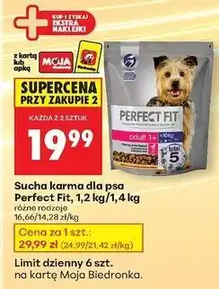 Biedronka Karma dla psa junior 1+ Perfect Fit oferta