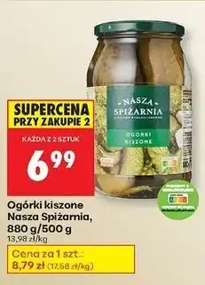 Biedronka Ogórki kiszone Nasza Spiżarnia oferta