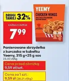 Biedronka Skrzydełka z kurczaka panierowane Yeemy oferta