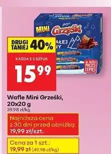 Biedronka Wafelek kakaowy Grześki Mini oferta
