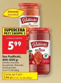 Biedronka Sos do mięs meksykański Pudliszki oferta
