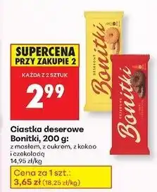 Biedronka Ciastka deserowe z kakao Bonitki oferta