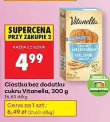 Biedronka Ciastka wielozbożowe z mlekiem Vitanella oferta