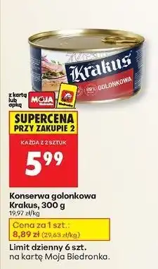 Biedronka Golonkowa Krakus Animex oferta