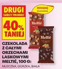 Biedronka Czekolada gorzka z orzechami laskowymi Meltie oferta