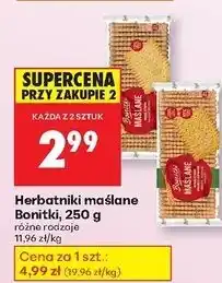 Biedronka Herbatniki maślane Bonitki oferta