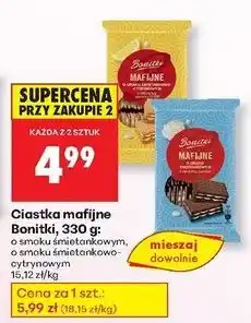 Biedronka Ciastka mafijne o smaku śmietankowo-cytrynowym Bonitki oferta