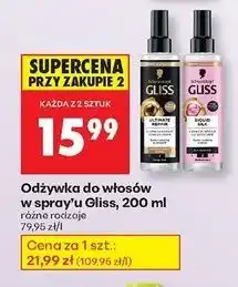 Biedronka Odżywka do włosów Gliss Kur Liquid Silk Gloss oferta