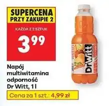 Biedronka Napój odporność multiwitamina Dr Witt Premium oferta