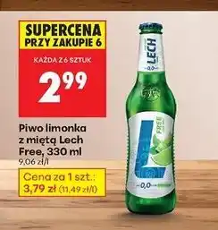 Biedronka Piwo Lech Free Limonka Z Miętą oferta