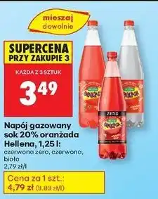 Biedronka Oranżada czerwona zero Hellena oferta