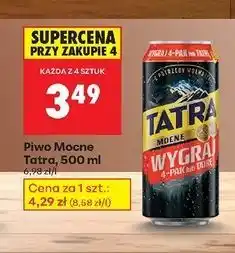 Biedronka Piwo Tatra Mocne oferta