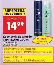 Biedronka Pianka do włosów Taft True Volume oferta