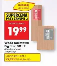 Biedronka Woda toaletowa Big Star Brave oferta