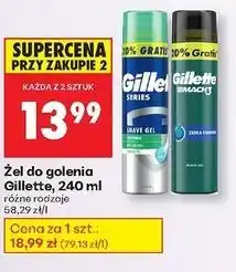 Biedronka Żel do golenia complete defense extra comfort Gillette Mach3 oferta