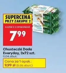 Biedronka Chusteczki wilgotne naturals Dada oferta