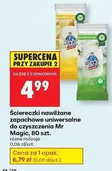 Biedronka Ściereczki uniwersalne jaśminowe Mr Magic oferta