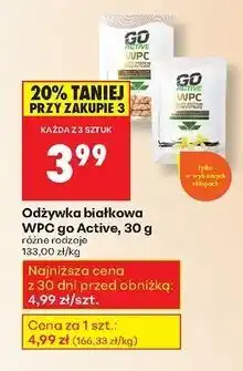 Biedronka Koncentrat białka serwatkowego wpc ciasteczka Go Active oferta