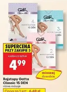 Biedronka Rajstopy classic 15 den rozm. 4 Gatta oferta