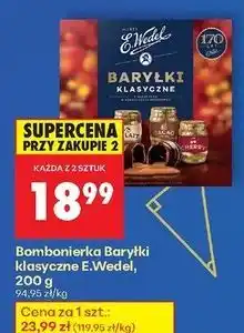 Biedronka Baryłki o smaku czekoladowym z nadzieniem alkoholowym E. Wedel oferta