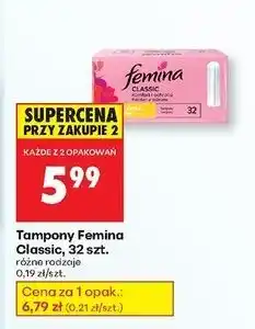 Biedronka Tampony normal Femina Safe oferta