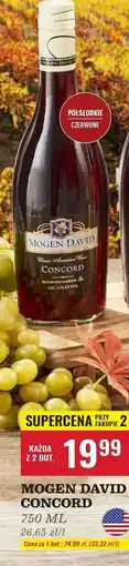 Biedronka Wino Mogen David Concord oferta