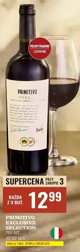 Biedronka Wino Primitivo Exclusive Selection oferta