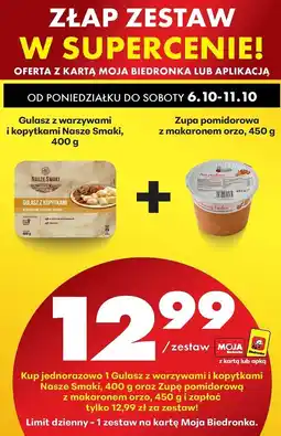 Biedronka Zupa pomidorowa z makaronem orzo Biedronka oferta
