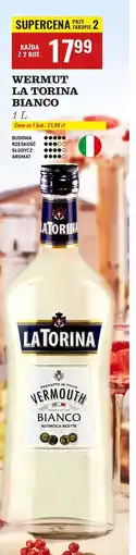 Biedronka Vermouth La Torina Bianco oferta