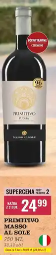 Biedronka Wino Primasole Primitivo Puglia oferta