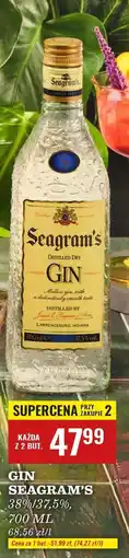 Biedronka Gin Seagram's Extra Dry oferta