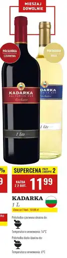 Biedronka Wino Kadarka Exclusive Semi Sweet oferta