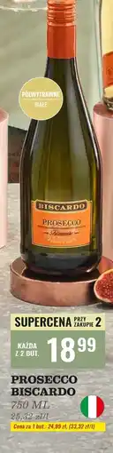 Biedronka Wino Biscardo Prosecco oferta